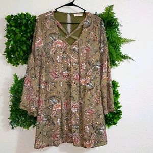 Boho dress floral print